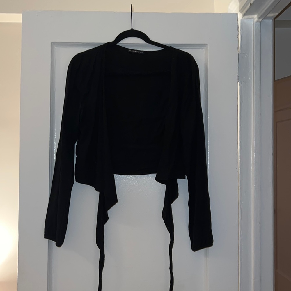 Black Wrap Top